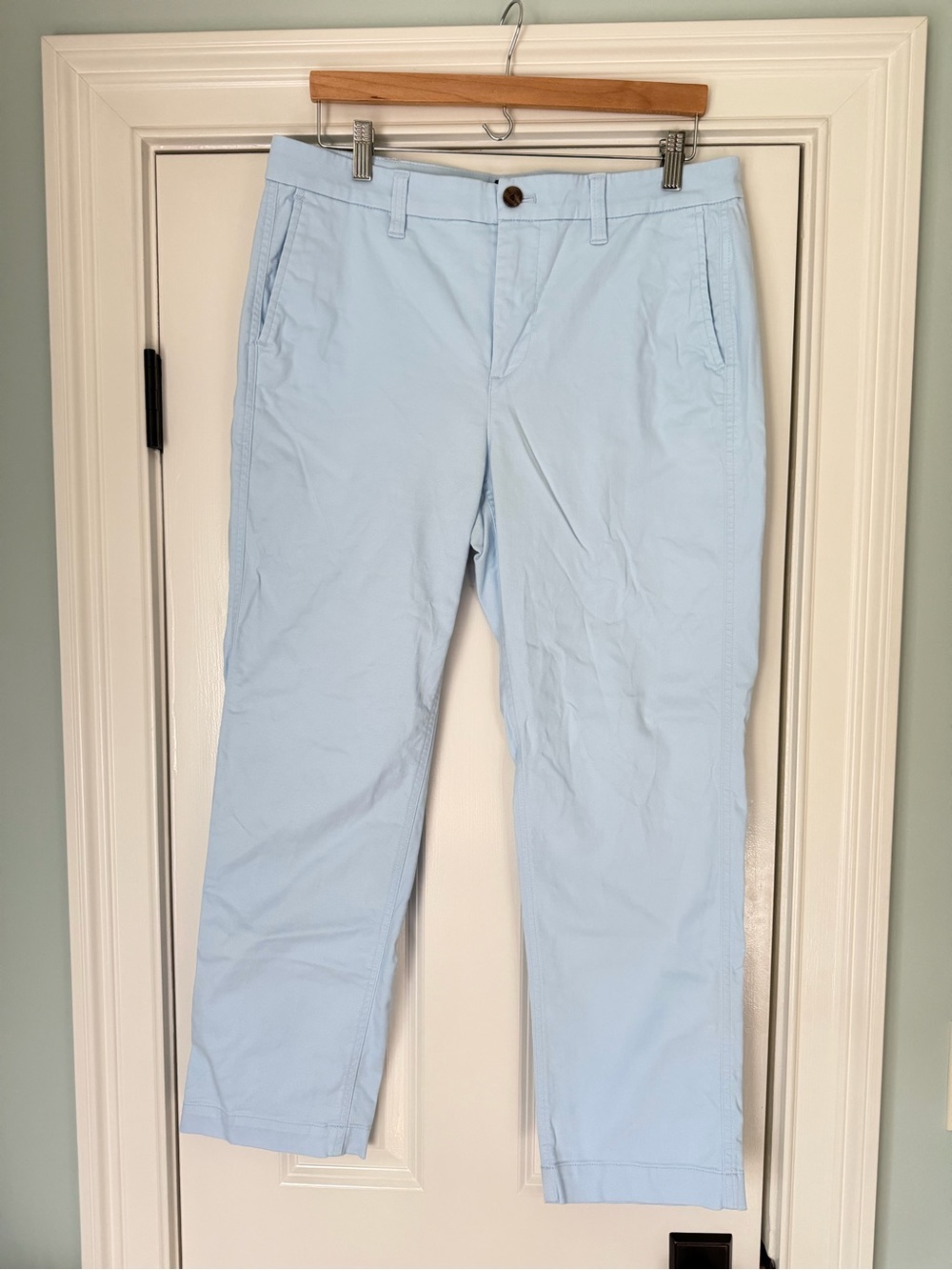 J. Crew Light Blue High Rise Girlfriend Chino Pants Size 10